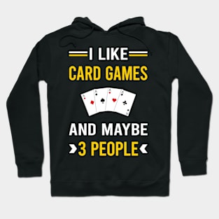 3 People Card Game Games Cards Hoodie